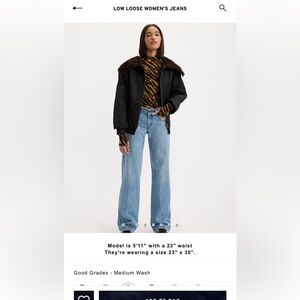 Levi’s Low Loose Women’s Jeans Size 26